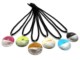 Murano Glass Necklaces - Murano Necklace with round bicolored pendant - COLV401 - Assorted Colours