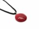 Murano Glass Necklaces - Murano glass round necklace - COLV0106 - 30 mm in diameter - Red
