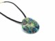 Murano Glass Necklaces - Murano Glass Necklaces, round curved shape - COLV0228  - Blue