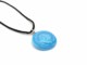 Murano Glass Necklaces - Murano Necklace in curved round shape - COLV0404  - 30 mm in diameter - Azure