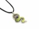 Murano Glass Necklaces - Murano necklace snake pendant - COLV0102 - 45x20 mm - Green