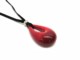 Murano Glass Necklaces - Murano glass oval necklace - COLV0160 - 50x30 mm - Red