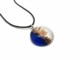 Murano Glass Necklaces - Murano Glass Necklaces in curved shape - COLV0320 - 40 mm in diameter - Blue