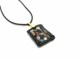 Murano Glass Necklaces - Murano Necklace jewelry - COLV0321 - 35x20 mm - Black