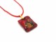 Murano Glass Necklaces - Murano Necklace jewelry - COLV0321 - 35x20 mm - Red
